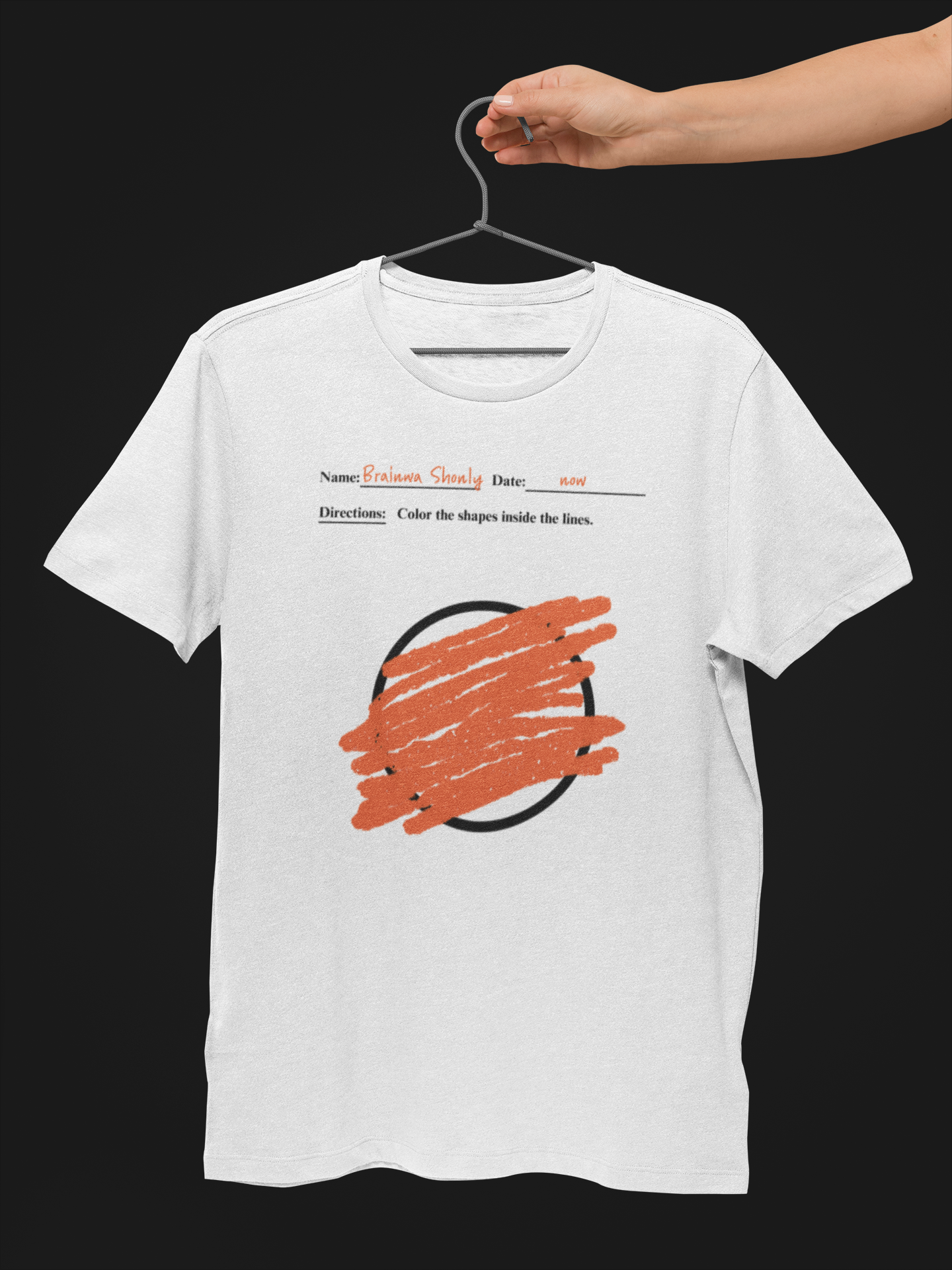 Directions: Color Inside The Lines (Circle) T-Shirt