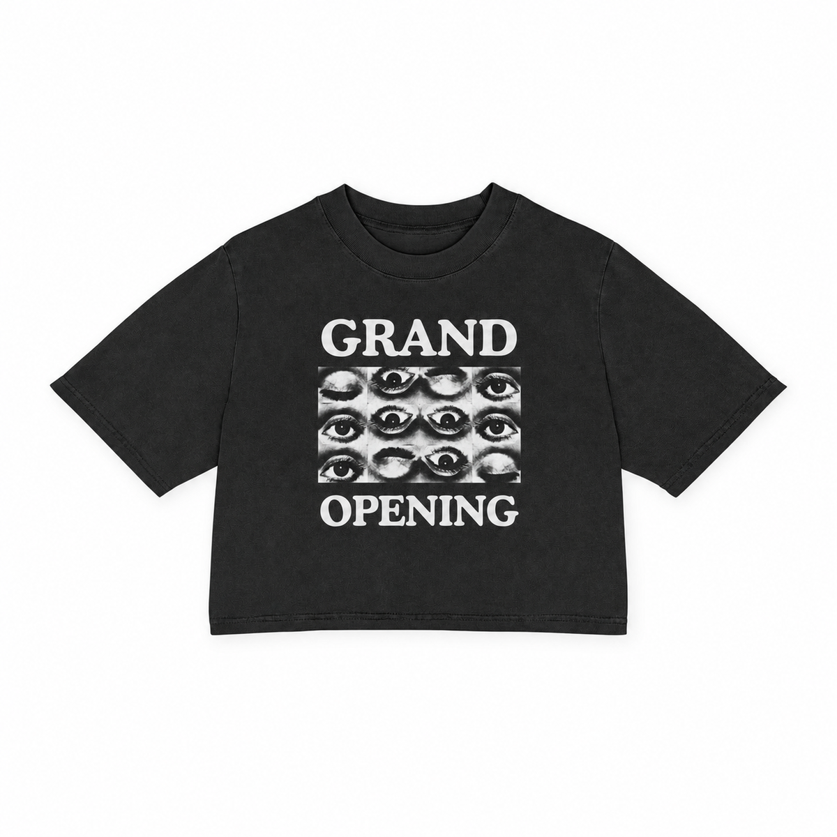 Grand Opening Heavy Faded Crop Tee