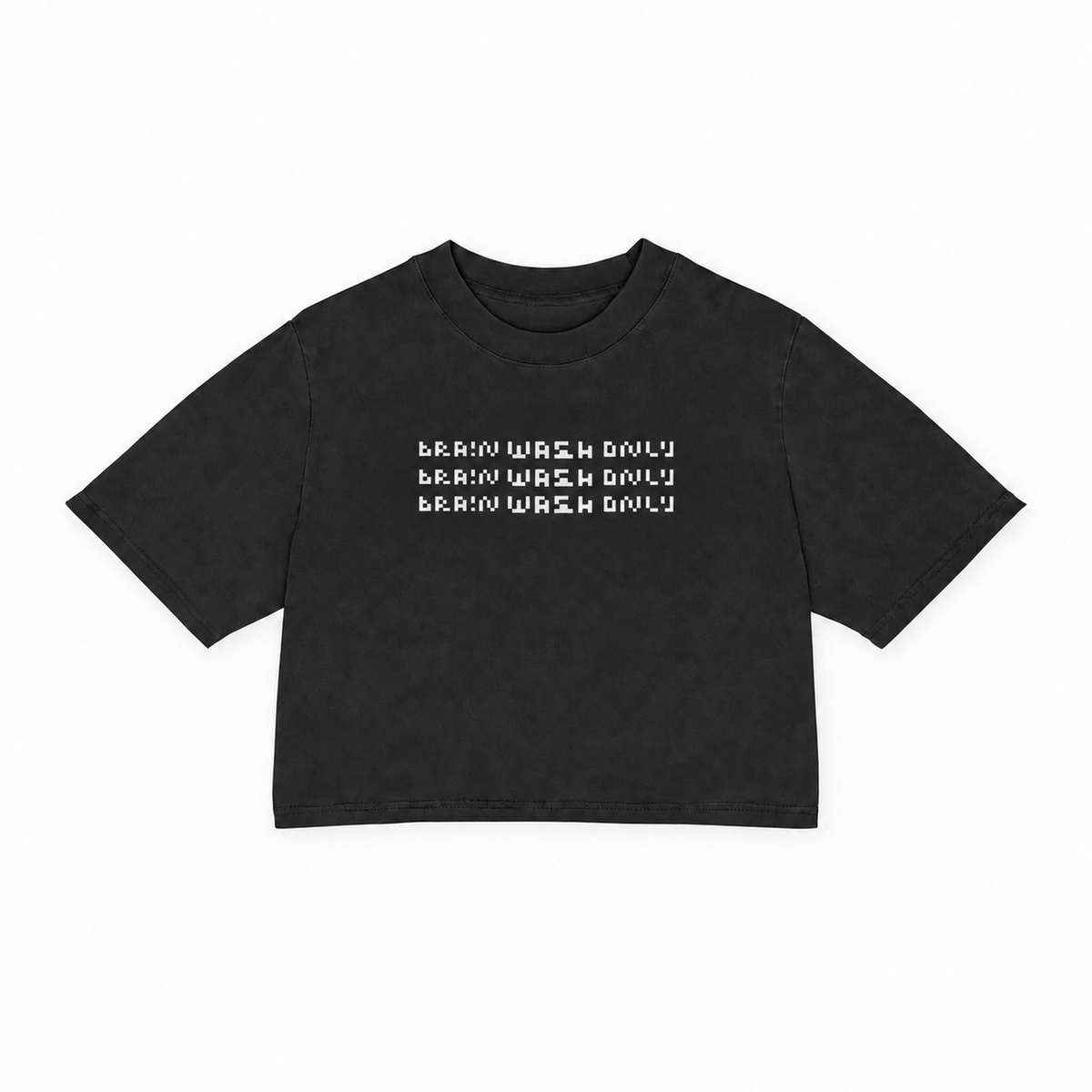 Heavy Faded Oversized Crop Top