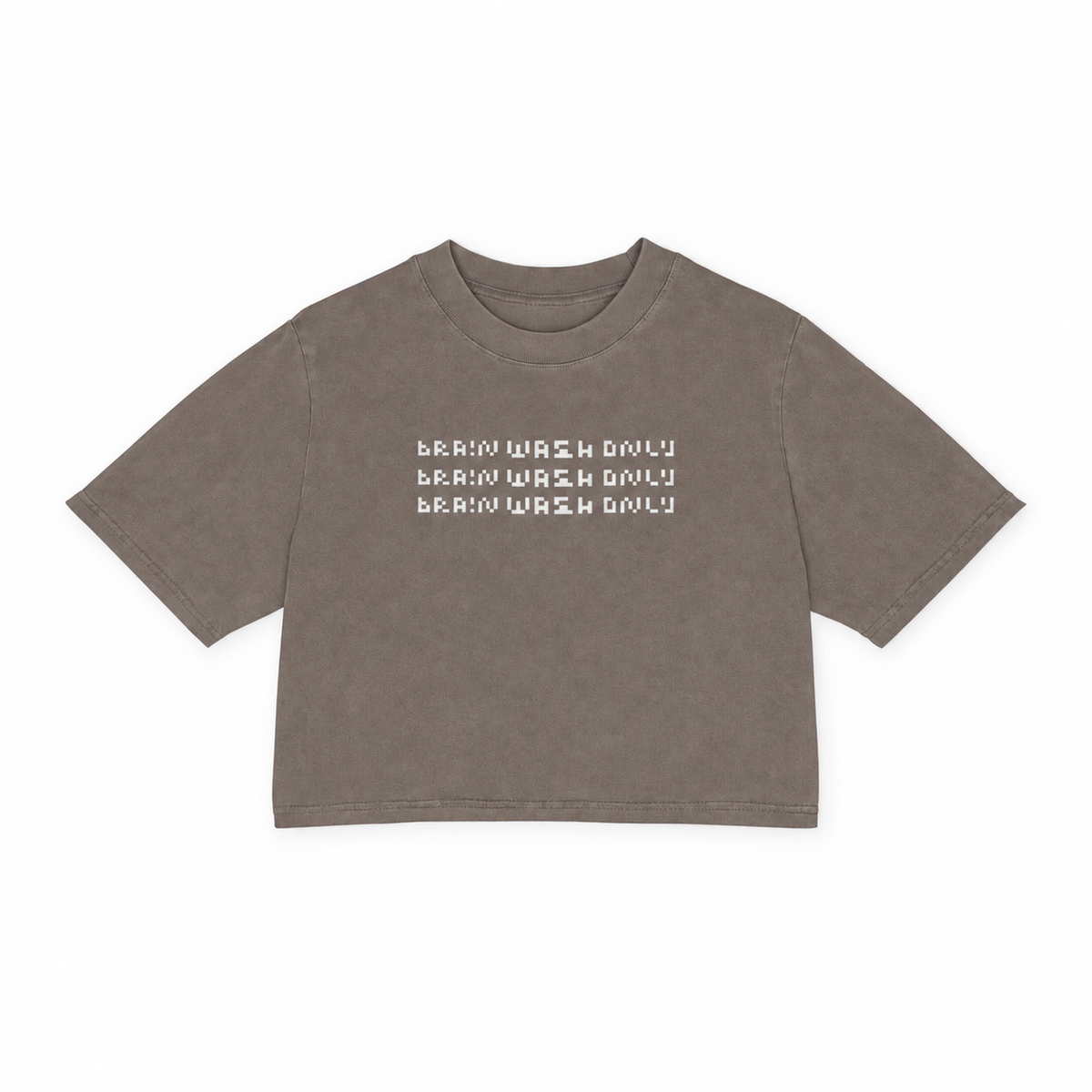 Heavy Faded Oversized Crop Top