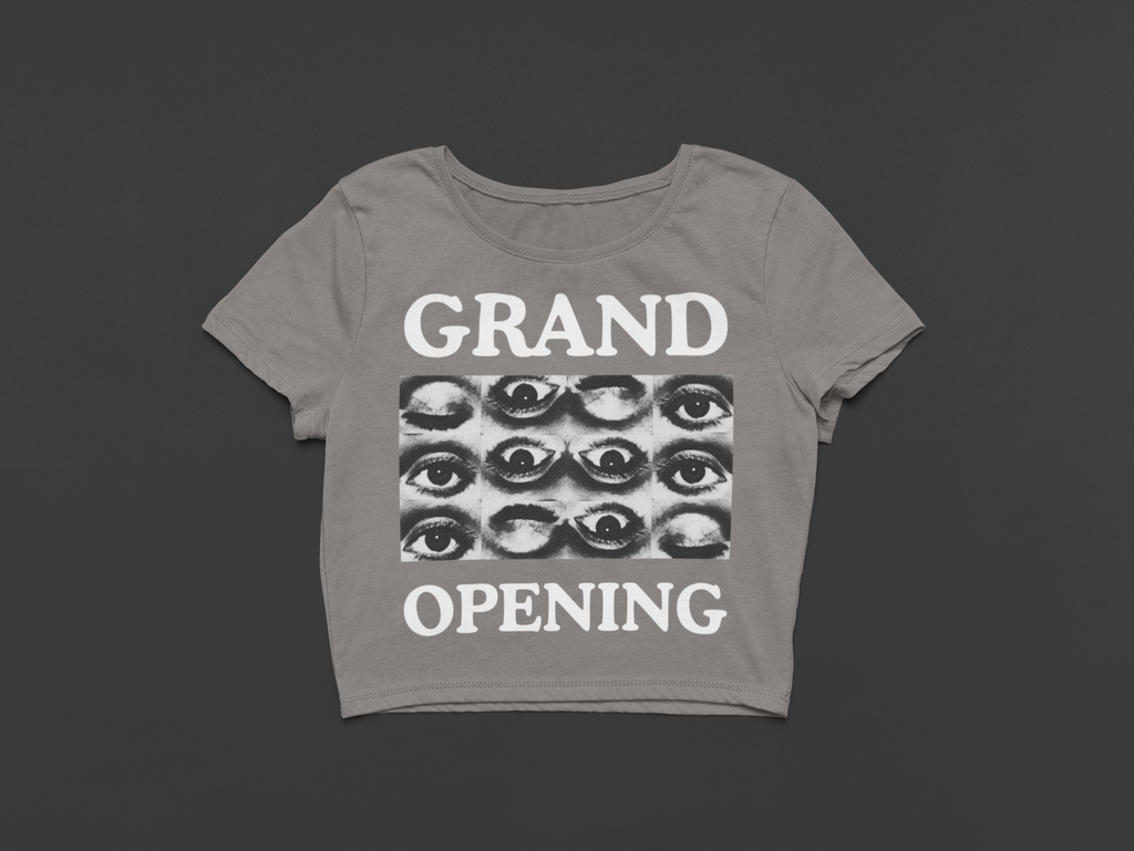 Grand Opening Heavy Faded Crop Tee