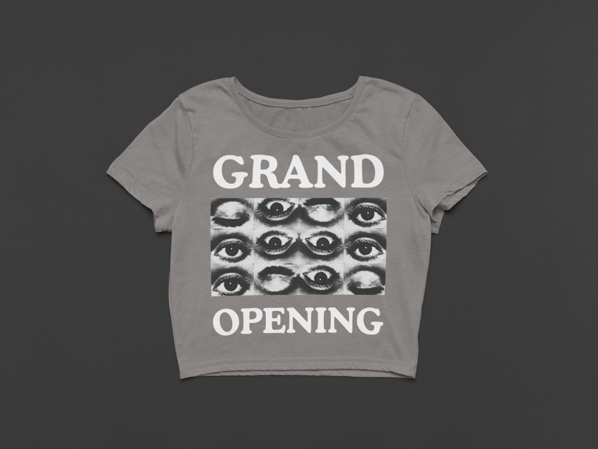 Grand Opening Heavy Faded Crop Tee