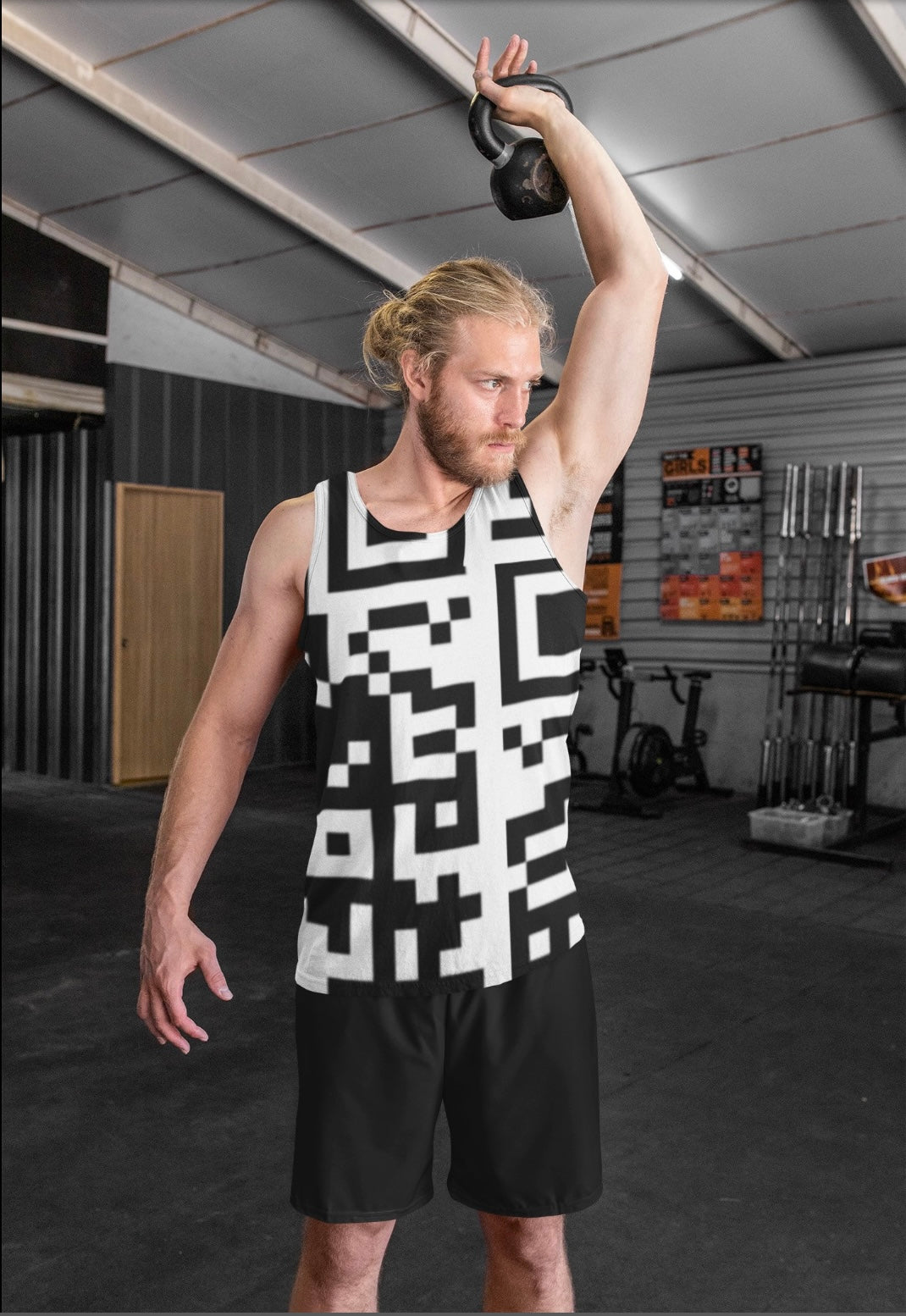 QR Print Tank Top