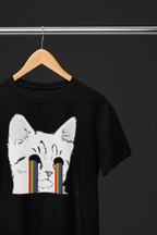 Psychedelic Sad Cat T-Shirt
