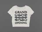 Grand Opening Heavy Faded Crop Tee