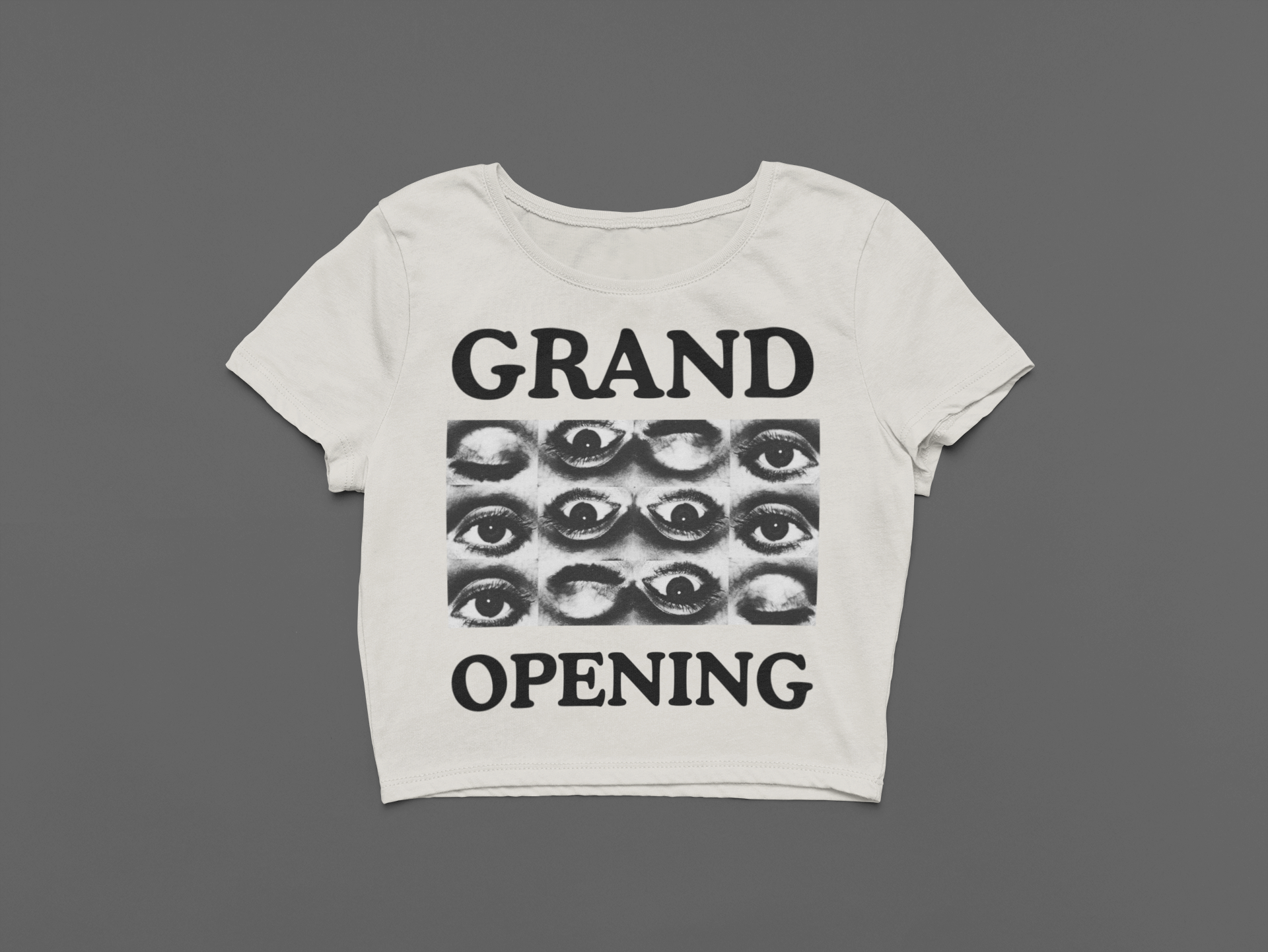 Grand Opening Heavy Faded Crop Tee