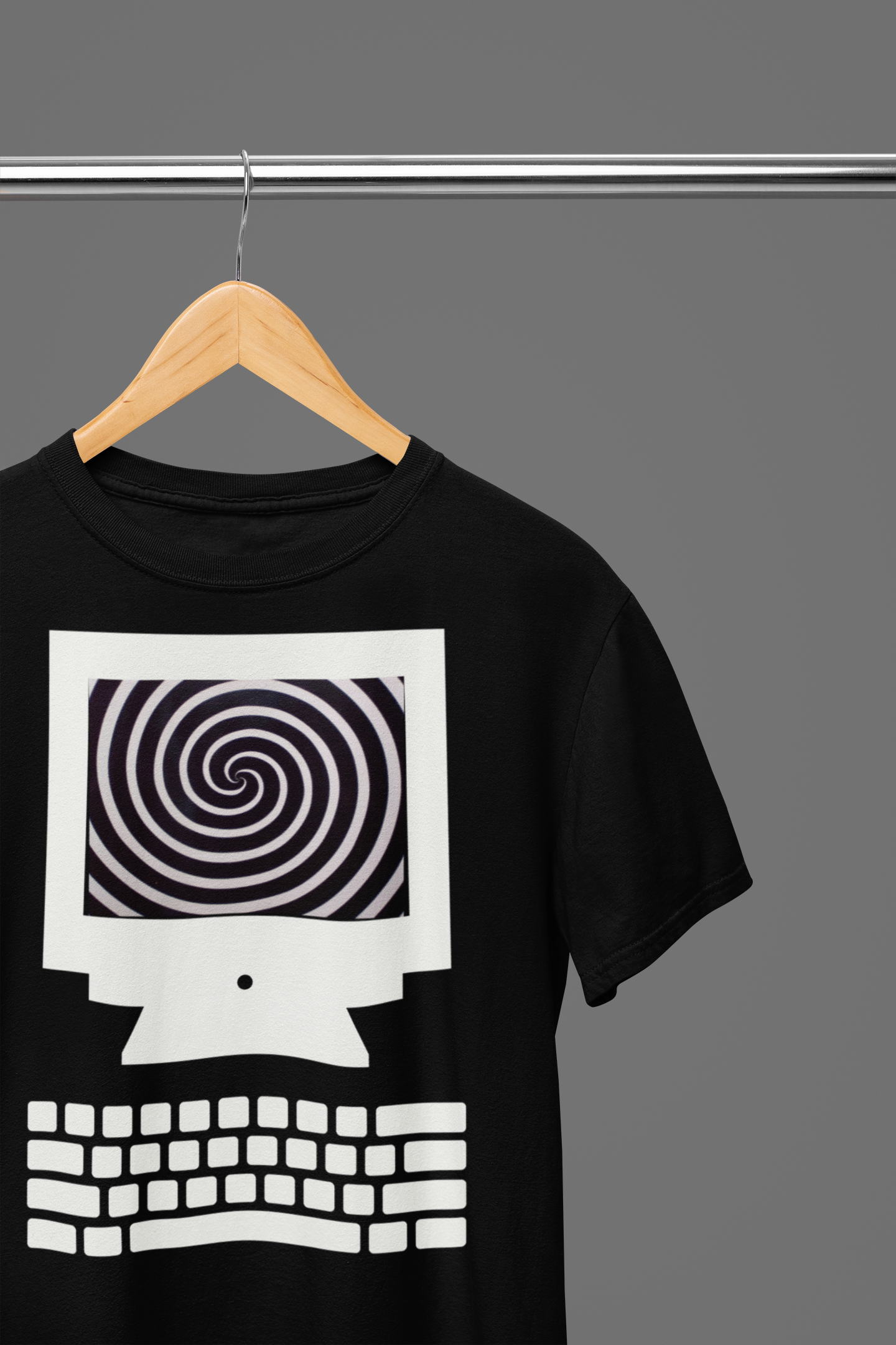 Hypnotic Spiral Computer T-Shirt