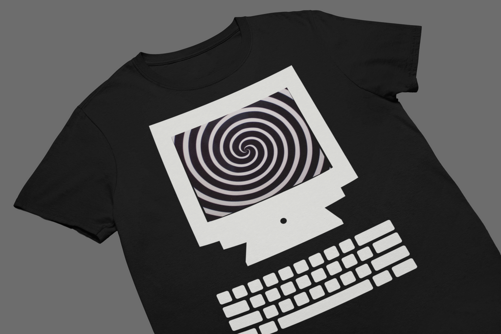 Hypnotic Spiral Computer T-Shirt