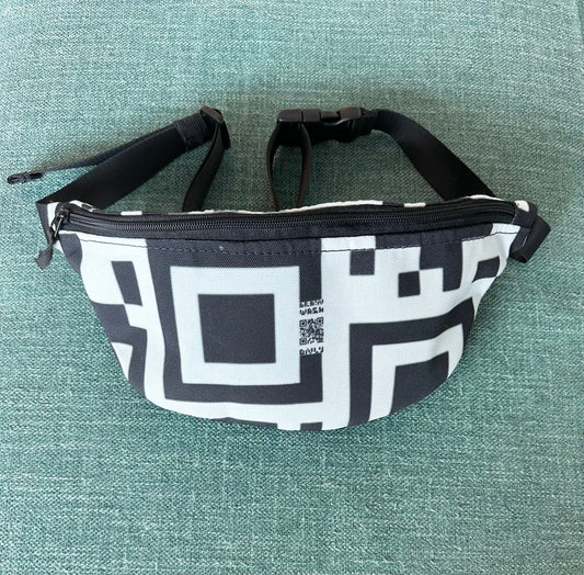 QR Print Fanny Pack