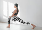 QR Print Yoga Pants