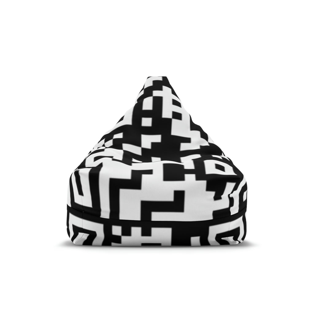 QR Print Bean Bag Chair Cover