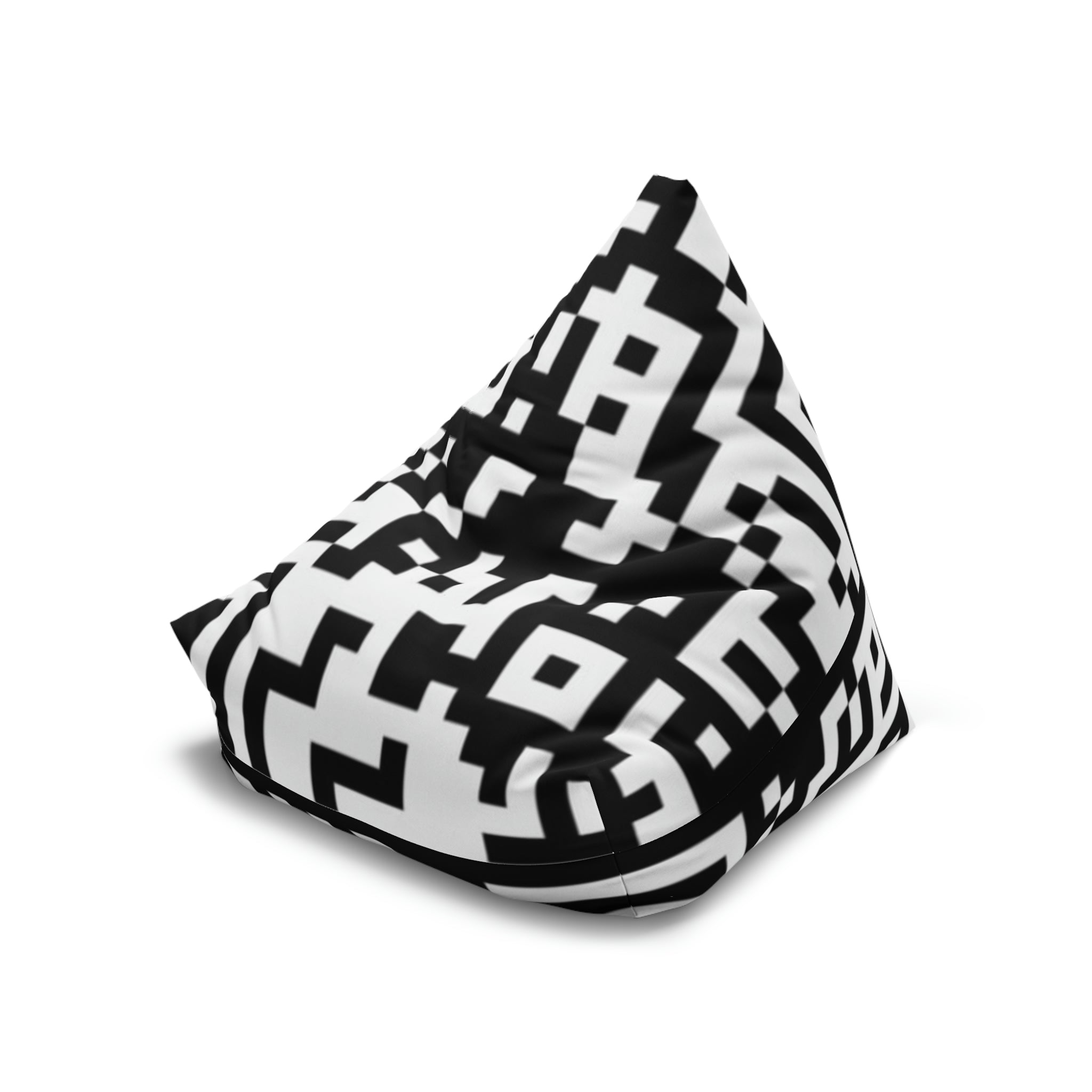 QR Print Bean Bag Chair Cover