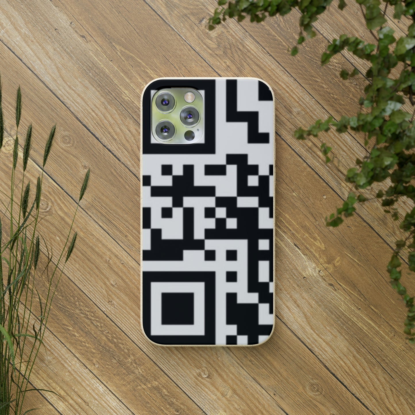 Biodegradable Towards QR Print Phone Case