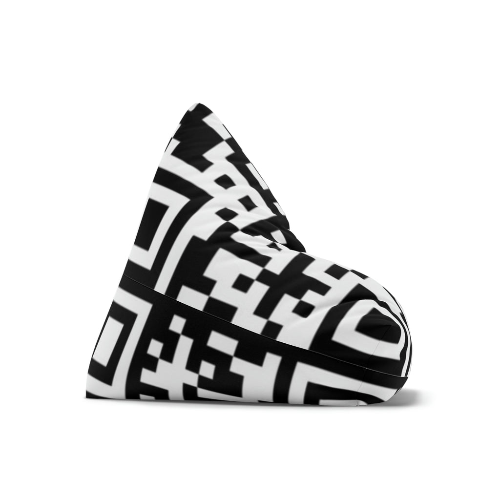 QR Print Bean Bag Chair Cover