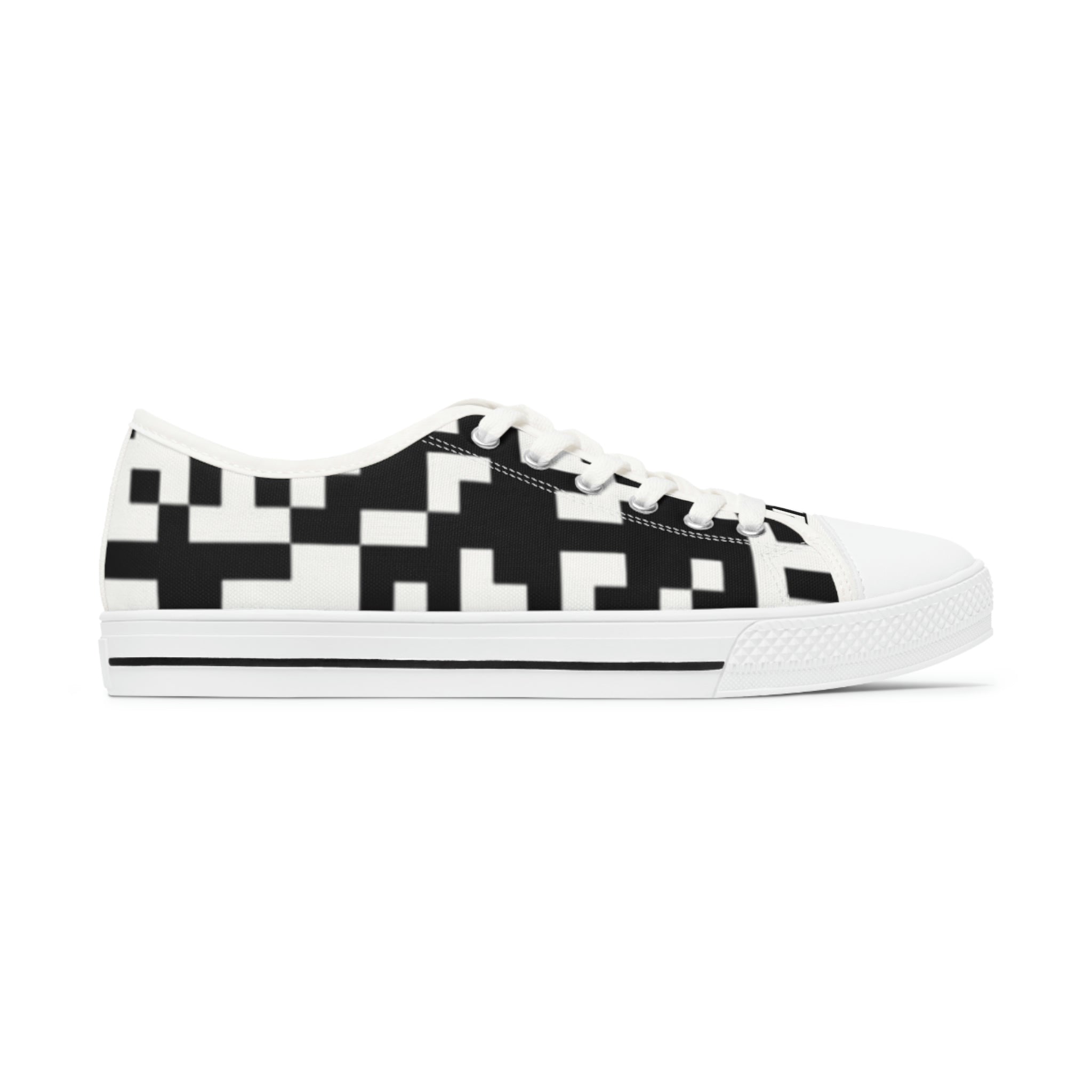 Women's QR Print Low Top Sneakers