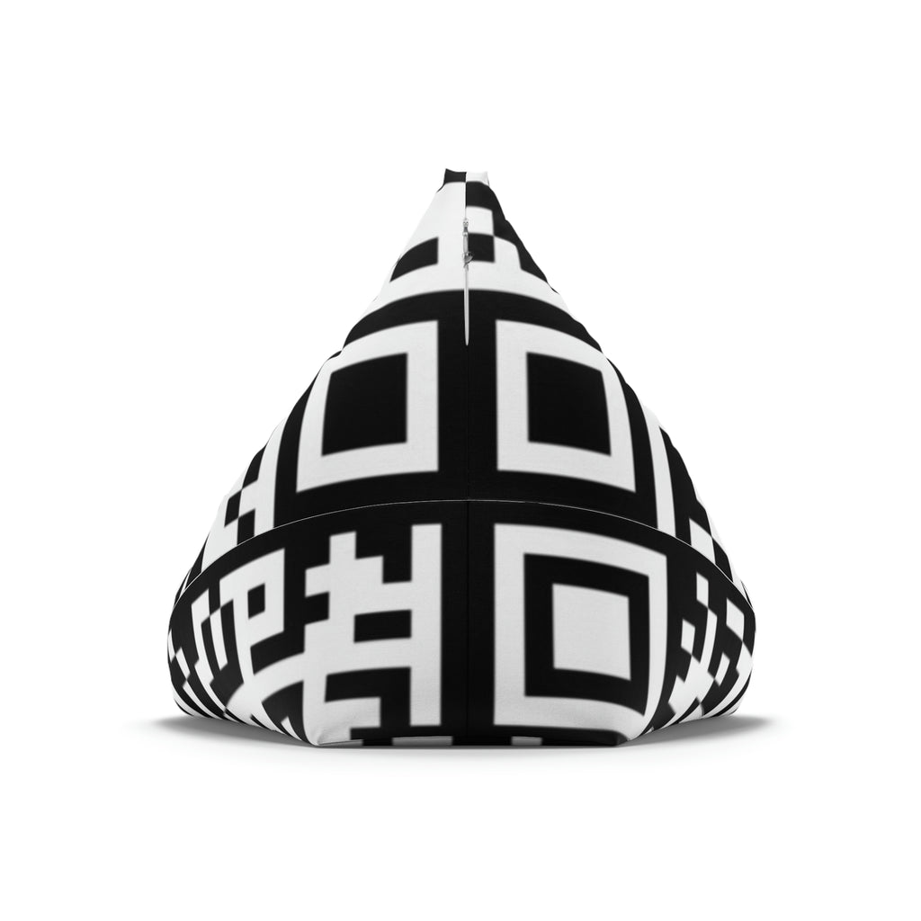 QR Print Bean Bag Chair Cover