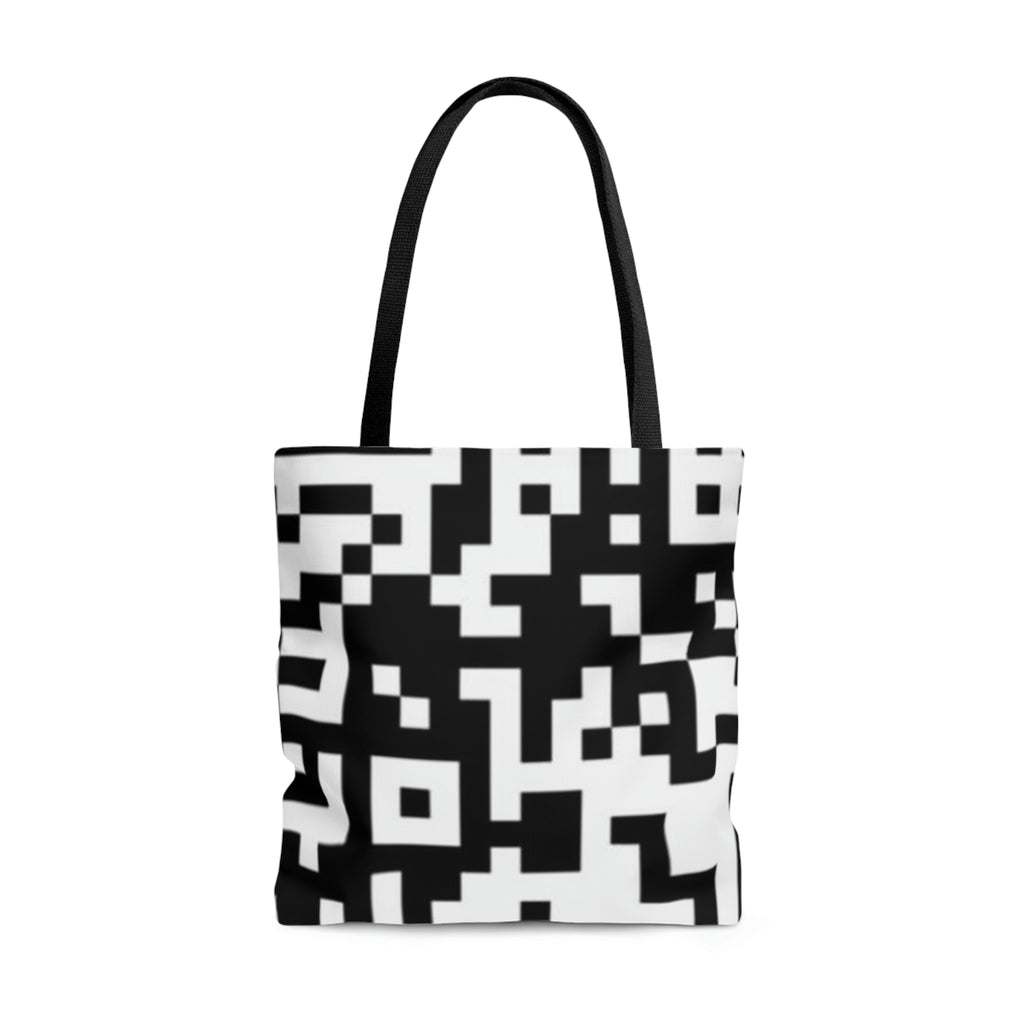 QR Print Tote Bag