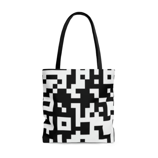 Towards QR Print Tote Bag