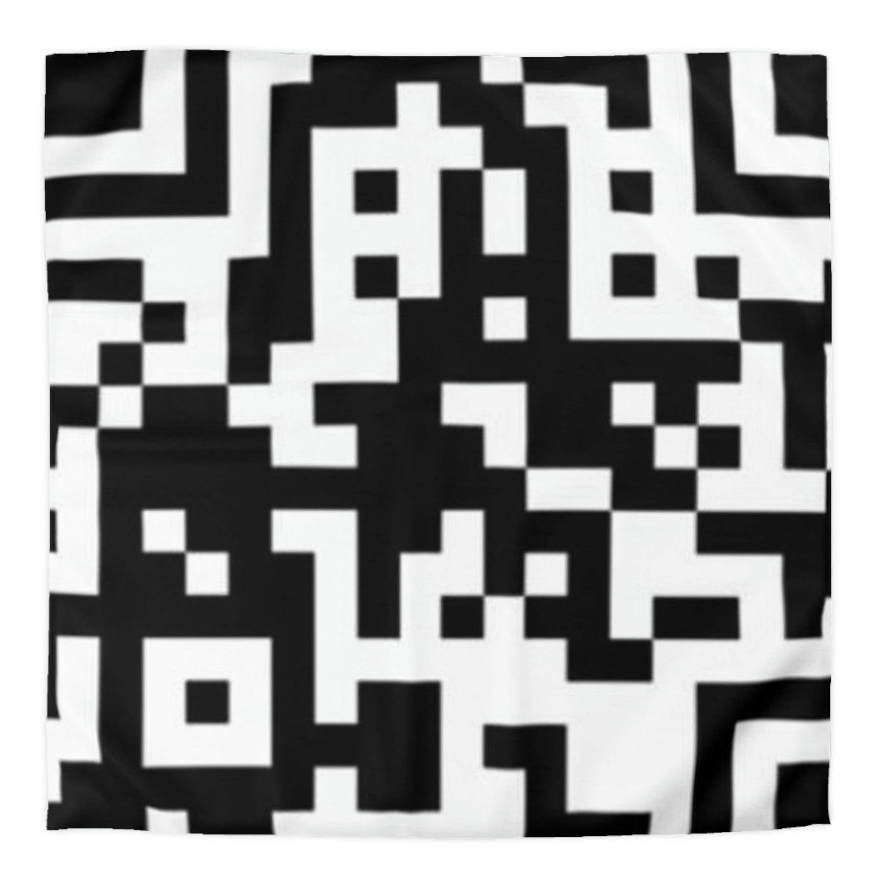 QR Print Duvet Cover