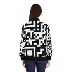 Women's QR Print Bomber Jacket