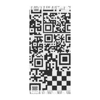 QR Print Checkered Pashmina