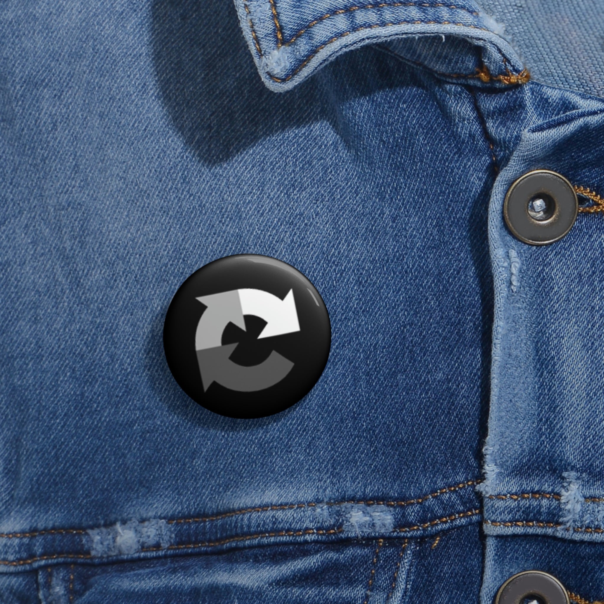 Black reCAPTCHA Pin Button