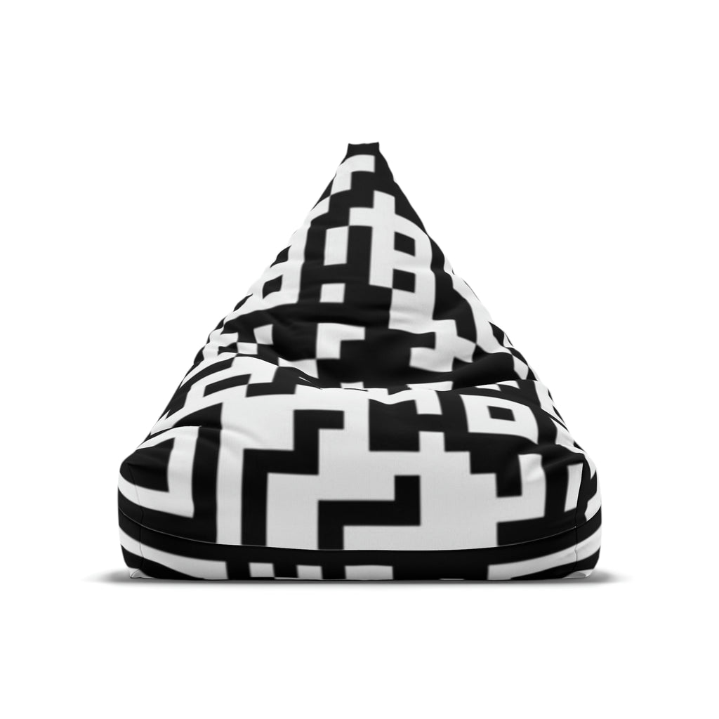 QR Print Bean Bag Chair Cover