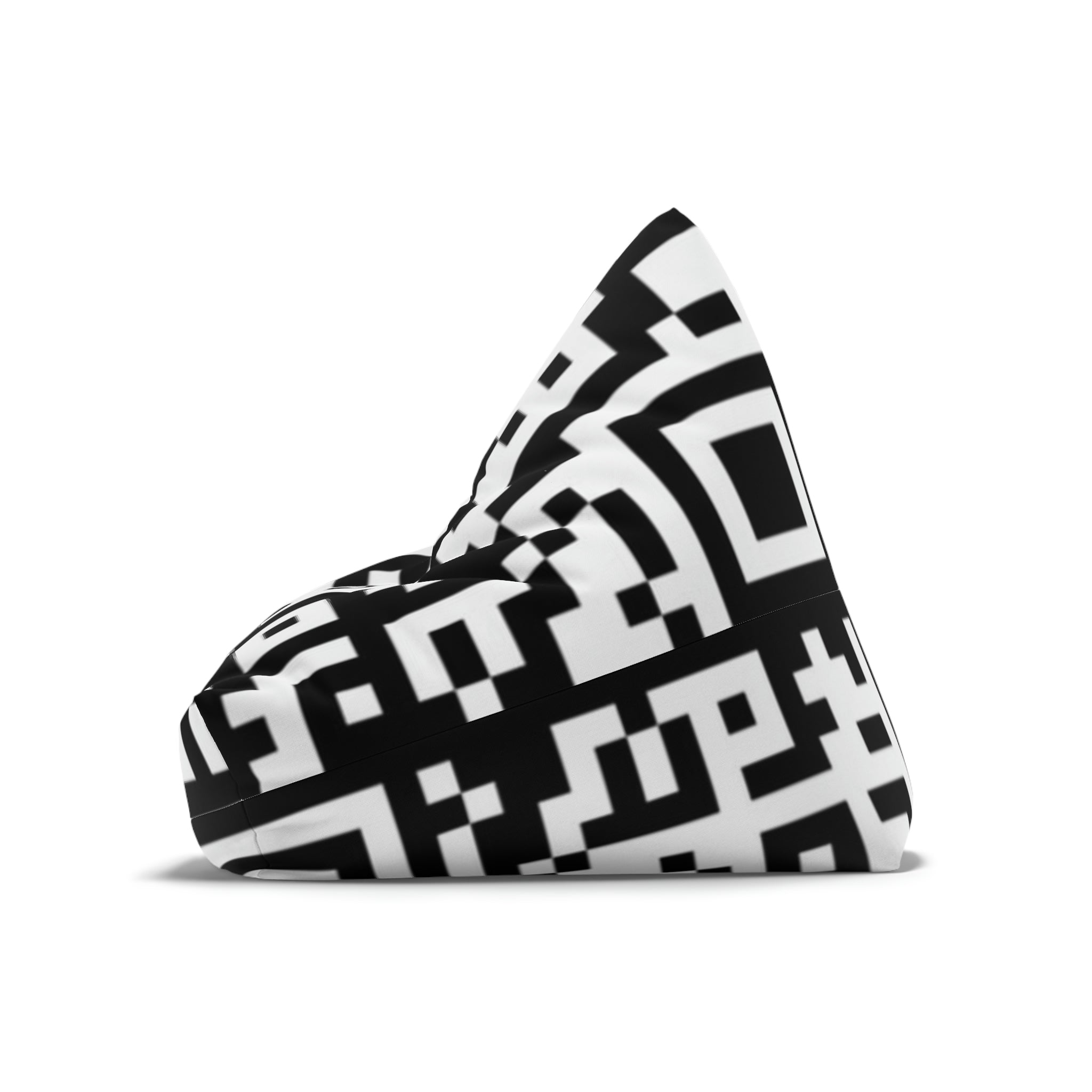QR Print Bean Bag Chair Cover