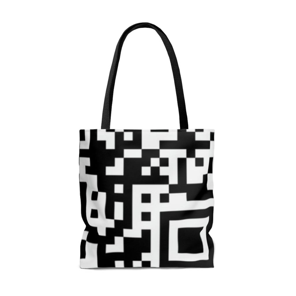 QR Print Tote Bag