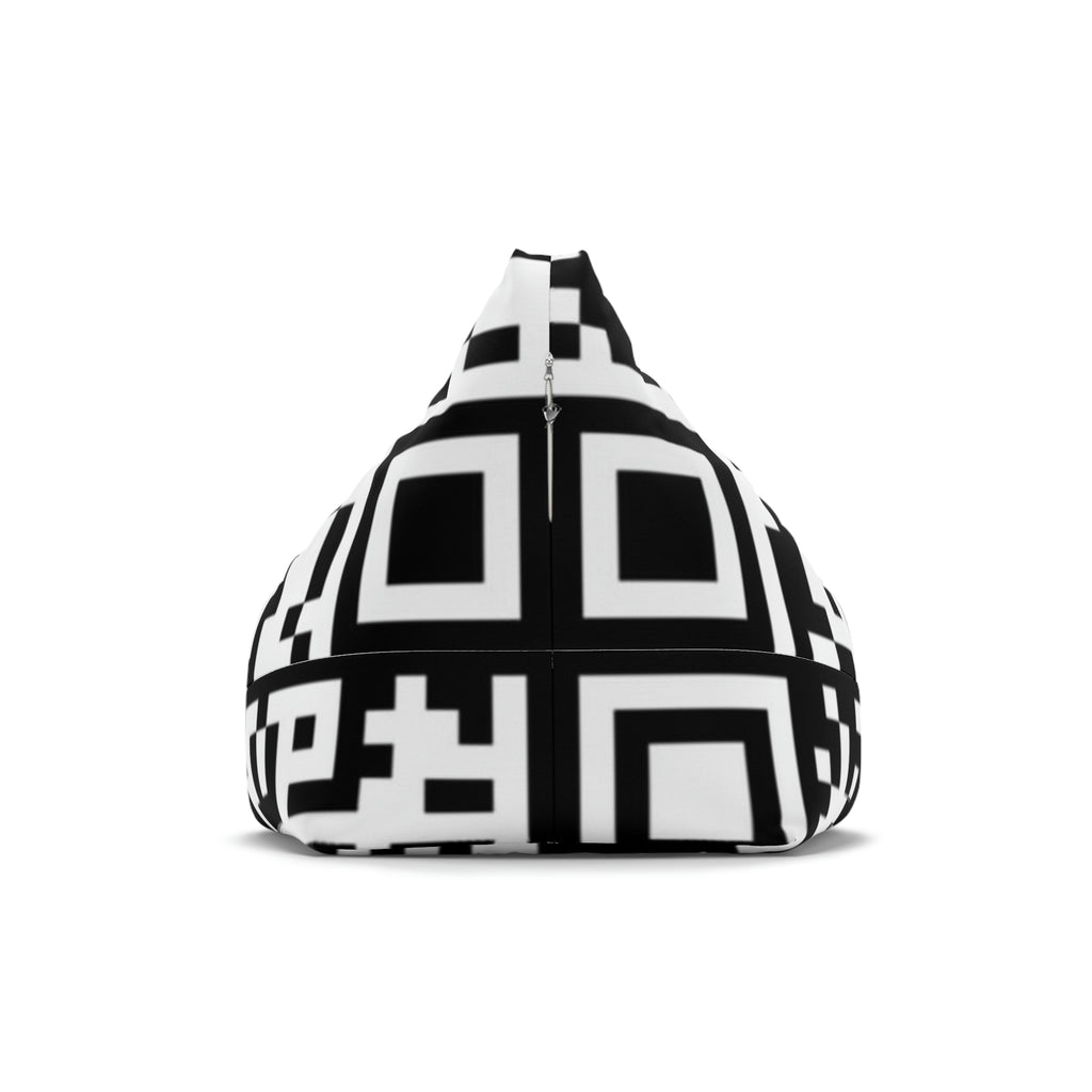 QR Print Bean Bag Chair Cover