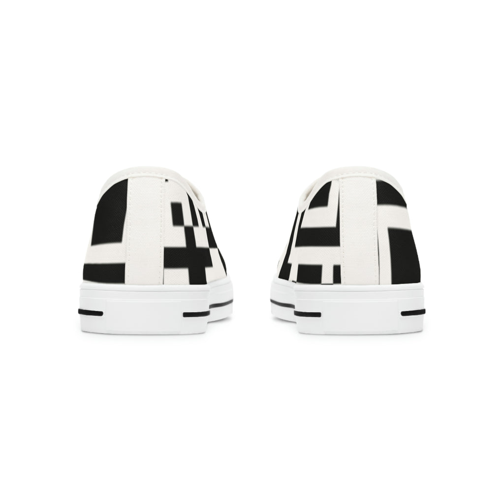 Women's QR Print Low Top Sneakers