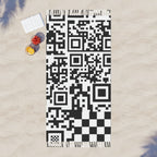 QR Print Checkered Pashmina