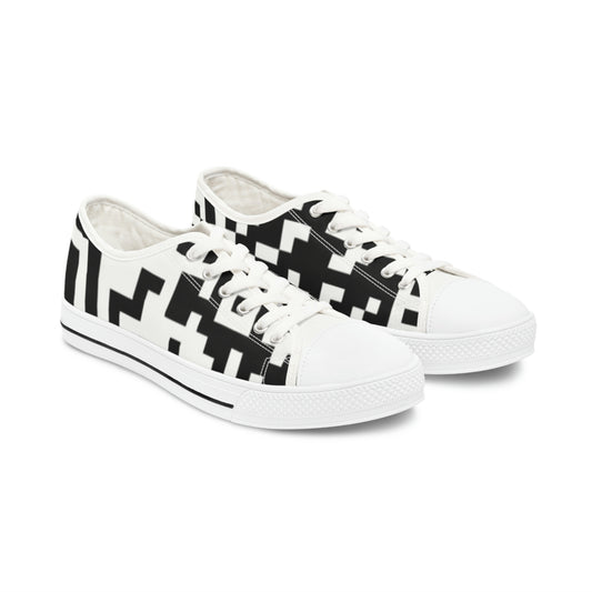 Women's QR Print Low Top Sneakers