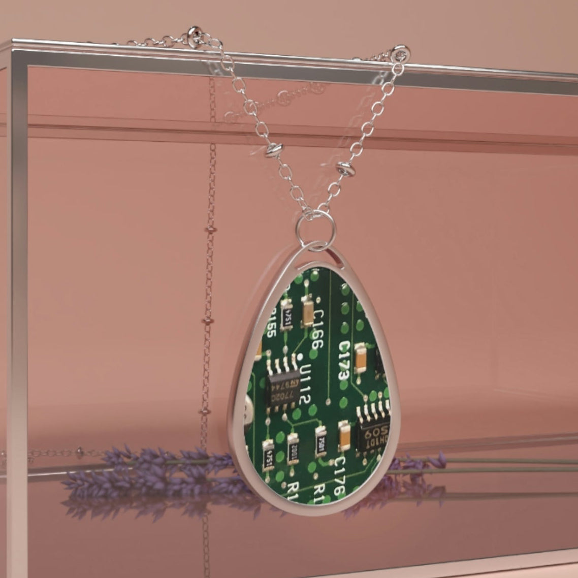 Cyber Aesthetic PCB Design Necklace